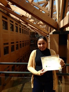 Congratulations Claudia Cambero for winning the Marcus Wallenberg Competition