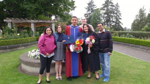 Dr Mehdi Piltan and Diana Siller graduation ceremony